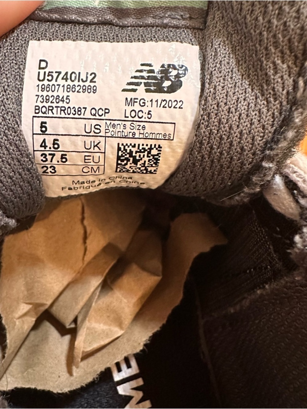 New Balance57/40 x Figs 'Eucalyptus Grey Men’s Size 5 - Picture 9 of 15
